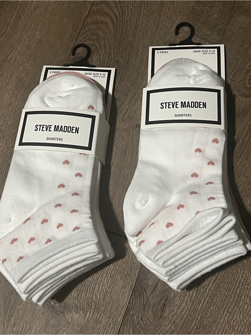 Steve Madden 10 Pairs Quarter Socks Size 5-10 New